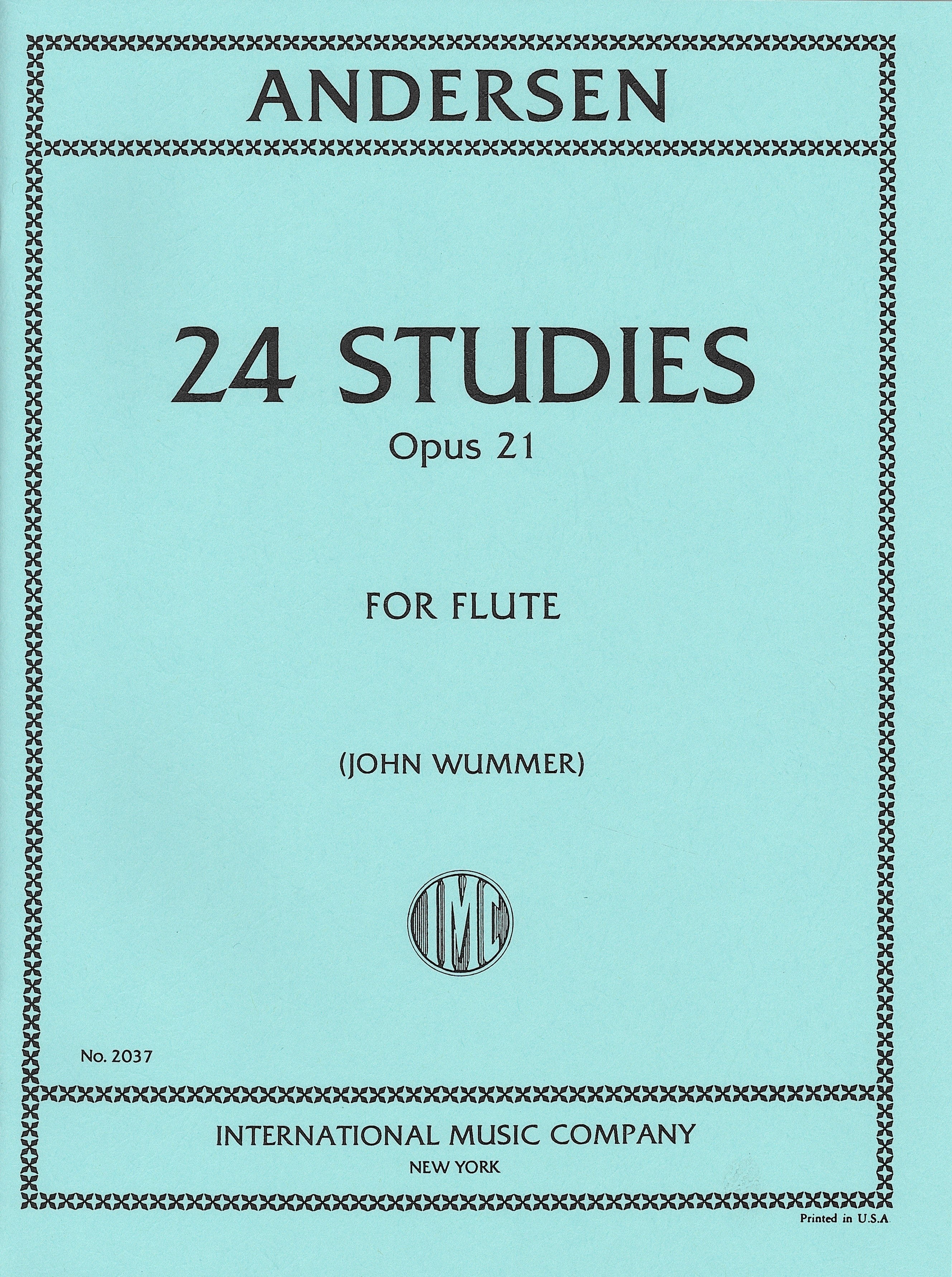 アンデルセン：24の練習曲 Op. 21／24 Studies Op. 21 （Fl. ソロ） - Carl Joachim Anderse –  ウィンズスコア