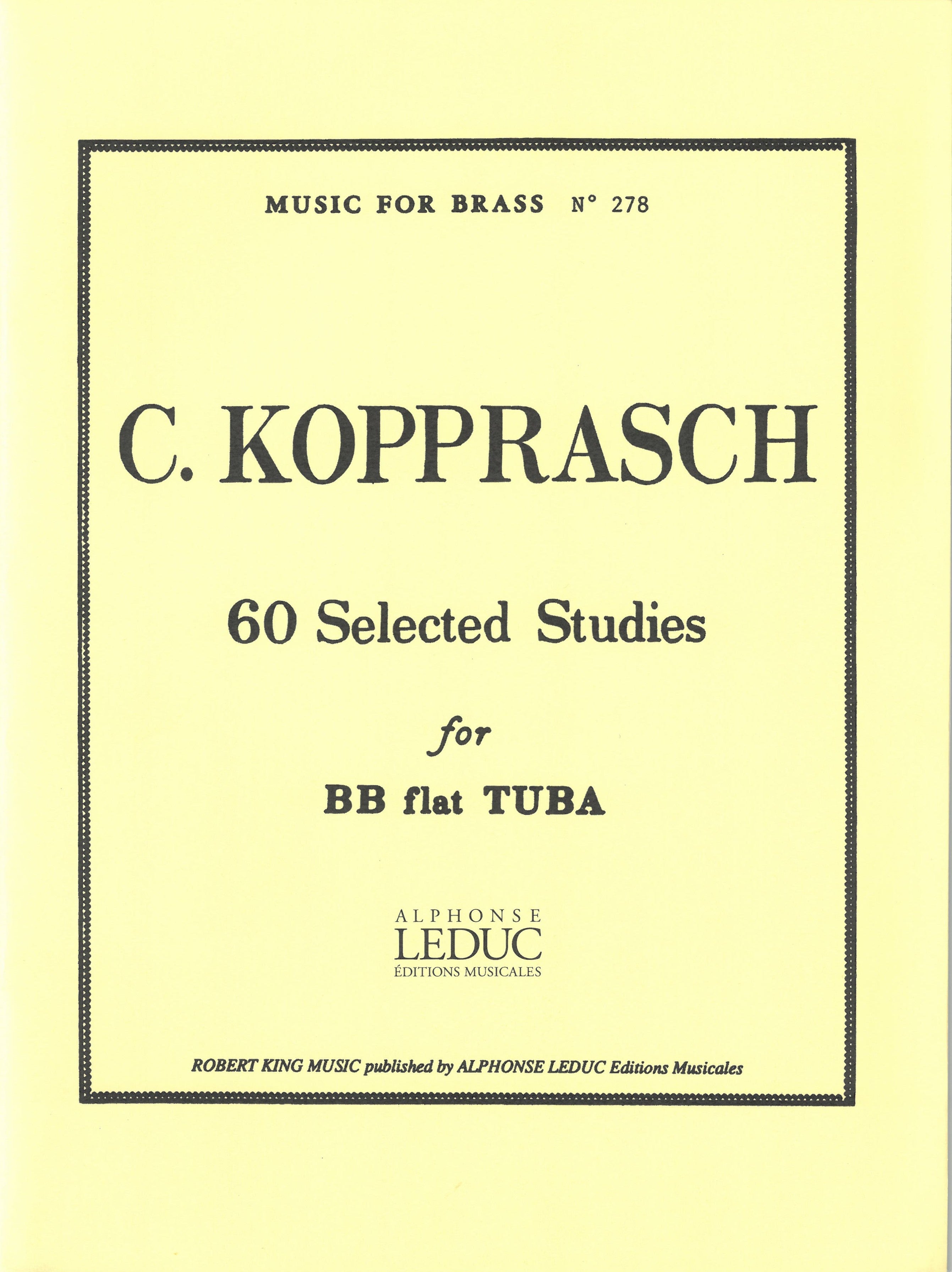 コプラッシュ : 60の練習曲集（テューバ）／60 Selected Studies (Tuba