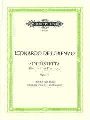 レオナルド・デ・ロレンツォ 作曲 シンフォニッタ シンフォニエッタ 作品75（フルート5重奏）／Sinfonietta, Op.75