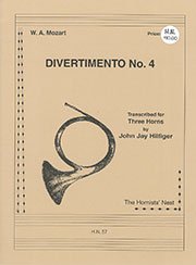 ディヴェルティメント No. 4（ホルン3重奏）／Divertimento No