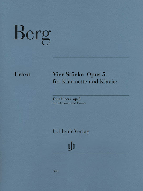 ベルク：4つの小品 Op. 5（クラリネットソロ）／Four Pieces Op. 5