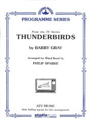 吹奏楽「サンダーバードのテーマ」楽譜（フルスコア・パート譜） サンダーバードのテーマ／Thunderbirds(TV Theme) - Philip Sparke