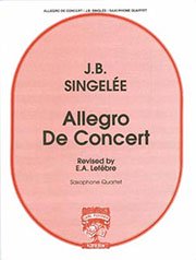 演奏会のアレグロ（サックス4重奏）／Allegro De Concert - Jean