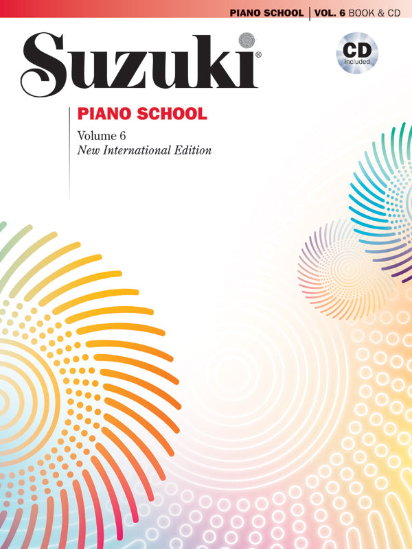 岡利次郎ピアノ・メソード6冊 スズキメソード：ピアノ指導曲集 CD Vol.6／Suzuki Piano School