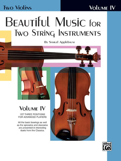 美しい小品集 第4巻（2本の弦楽器のための）（ヴァイオリンデュエット）／Beautiful Music for 2 String Instruments 4 (Violin)