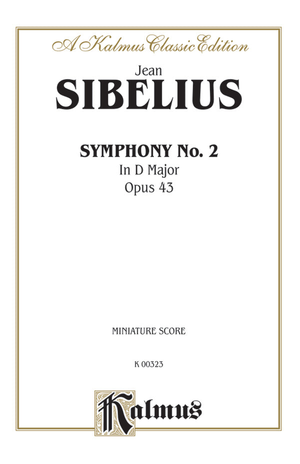 交響曲 第2番 ニ長調 Op. 43（Study Score）／Symphony No. 2 in D
