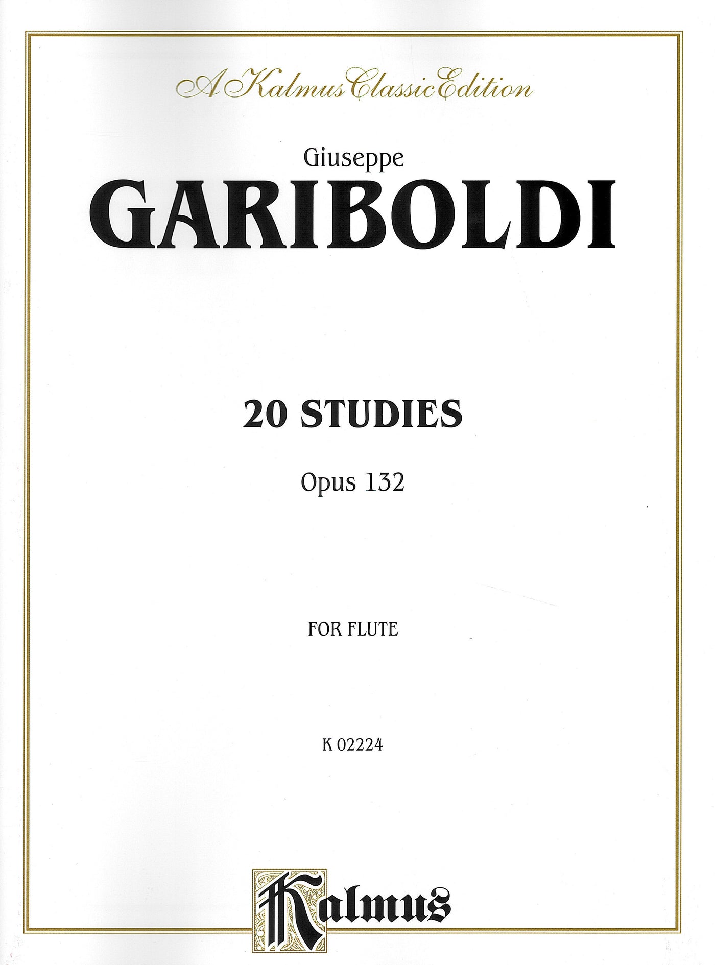 フルートのための20の小練習曲 Op.132（フルート）／20 Studies Opus 132 (Flute)