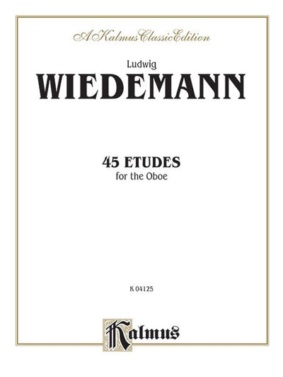 45の練習曲（オーボエ）／45 Etudes (Wiedemann)