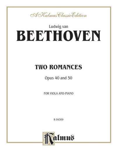 2つのロマンス Op.40 & Op.50（ヴィオラソロ）／Two Romances Op. 40 & Op. 50