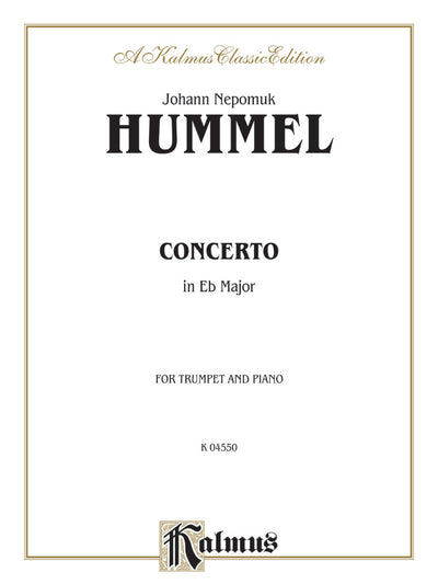 トランペット協奏曲ホ長調（トランペットソロ）／Trumpet Concerto in Eb (Hummel)