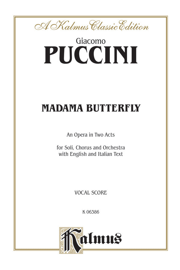 Madame Butterfly (Vocal Score)