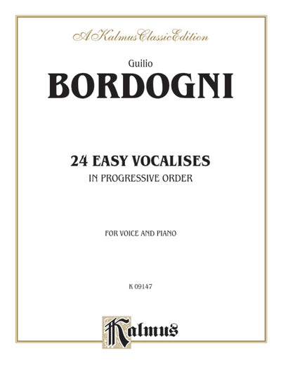 24のやさしいヴォカリーズ（声楽）／24 Easy Vocalises in Progressive Order