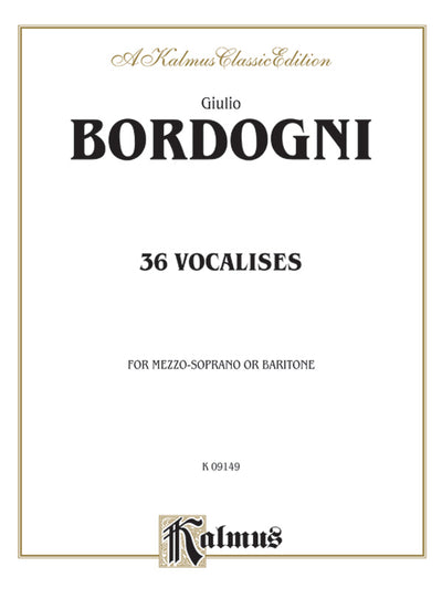 36のヴォカリーズ（メゾ・ソプラノ又はバリトン）／36 Vocalises (Mezzo Soprano or Baritone)