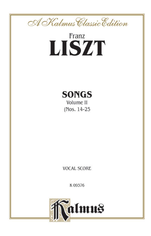 歌曲集 第2巻／Songs Volume 2 (Nos. 14-25)