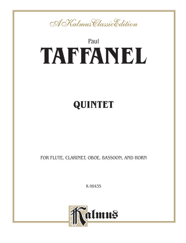 5重奏曲（木管5重奏）／Quintet - Paul Taffanel – ウィンズスコア