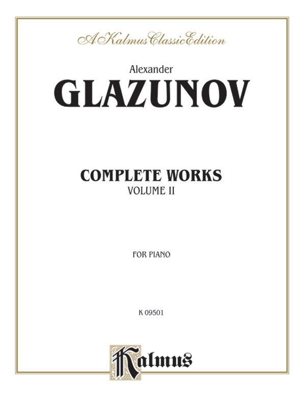 Glazounov Complete Works - Volume 2