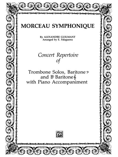 交響的小品 作品88（トロンボーンソロ）／Morceau Symphonique (Trombone & Piano)