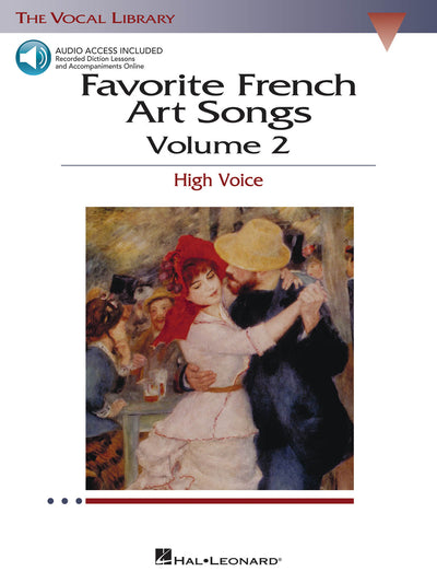 フランス人気歌曲集 第2巻（高声用/AAC付）／Favorite French Art Songs Volume 2 (High Voice)