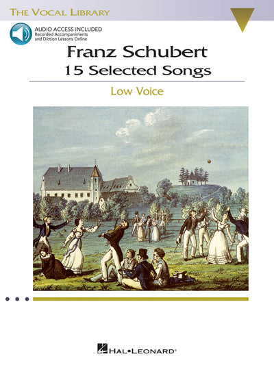 15のシューベルト歌曲集（低声用/AAC付）／Franz Schubert: 15 Selected Songs (Low)