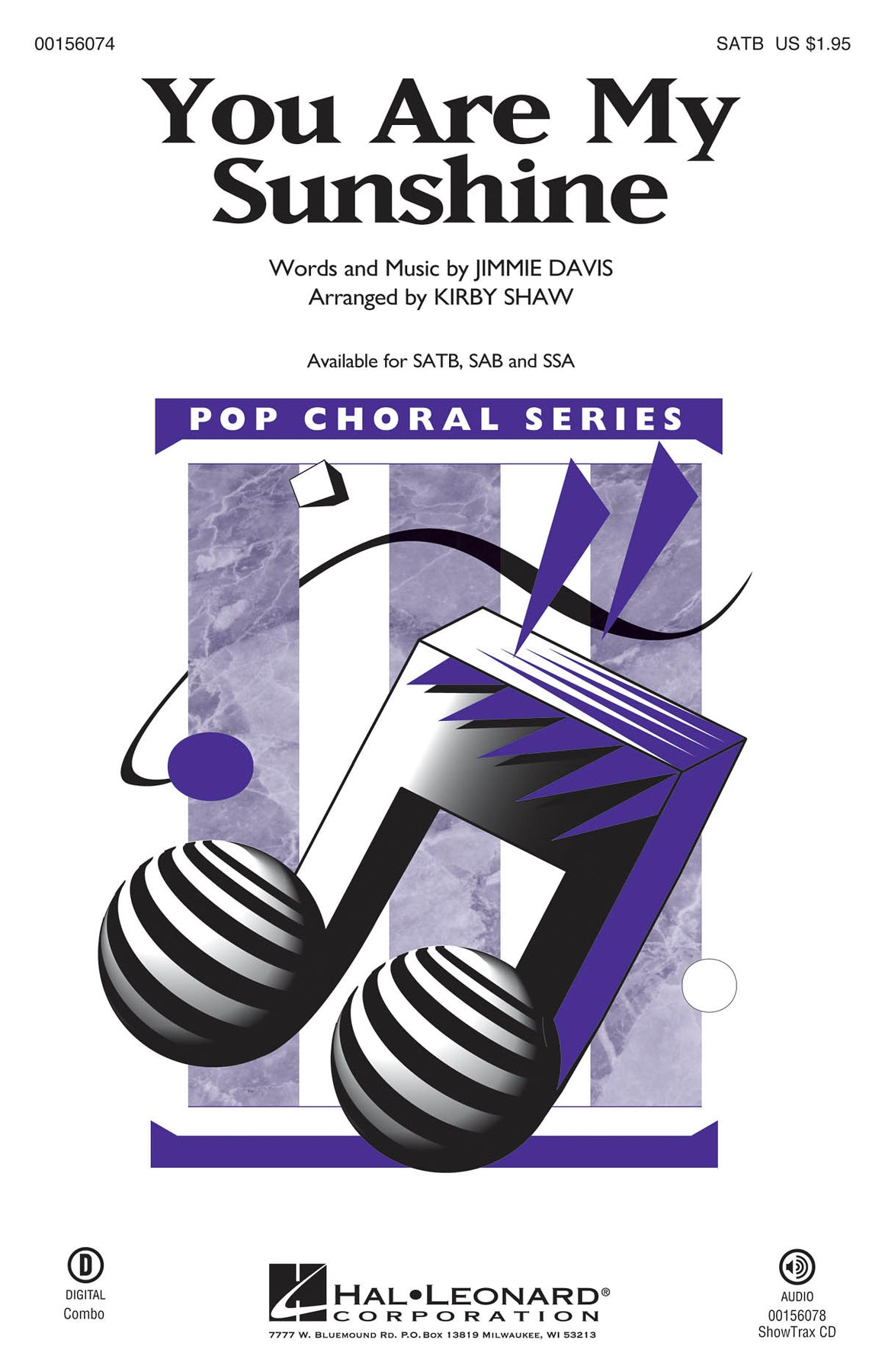 洋楽 YOU ARE MY SUNSHINE / THE CHARMERS ユア・マイ・サンシャイン／You Are My Sunshine - arr. KirShaw