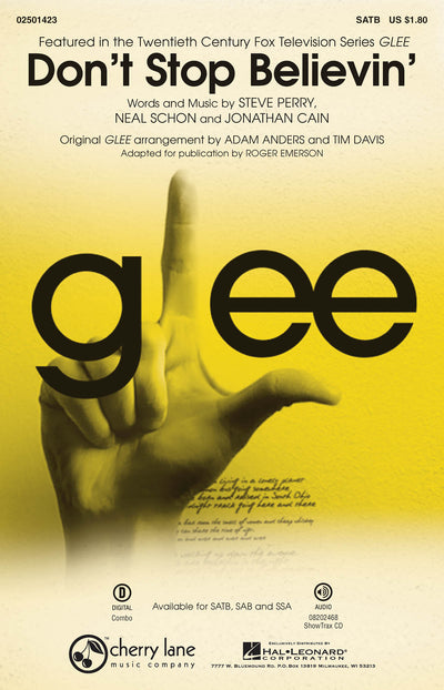 ドント・ストップ・ビリーヴィン／Don't Stop Believin' from Glee (SATB)