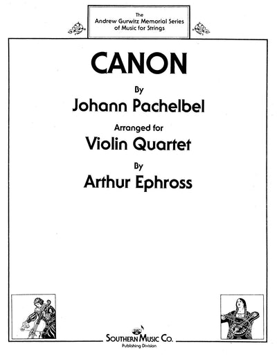 カノン （バイオリン四重奏）／Canon (Violin Quartet)