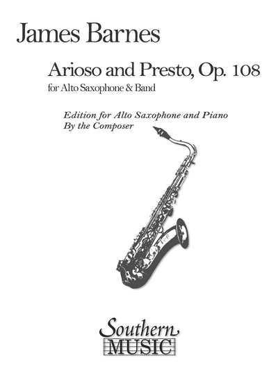 アリオーソとプレスト Op.108（アルトサックスソロ）／Arioso and Presto Op. 108 (A. Sax & Piano)