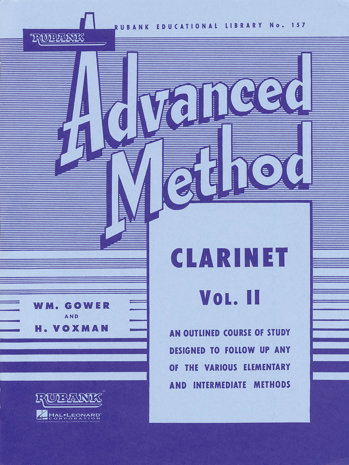 ルバンク上級 クラリネット教本 第2巻（クラリネット）／Rubank Advanced Method - Clarinet Vol.2