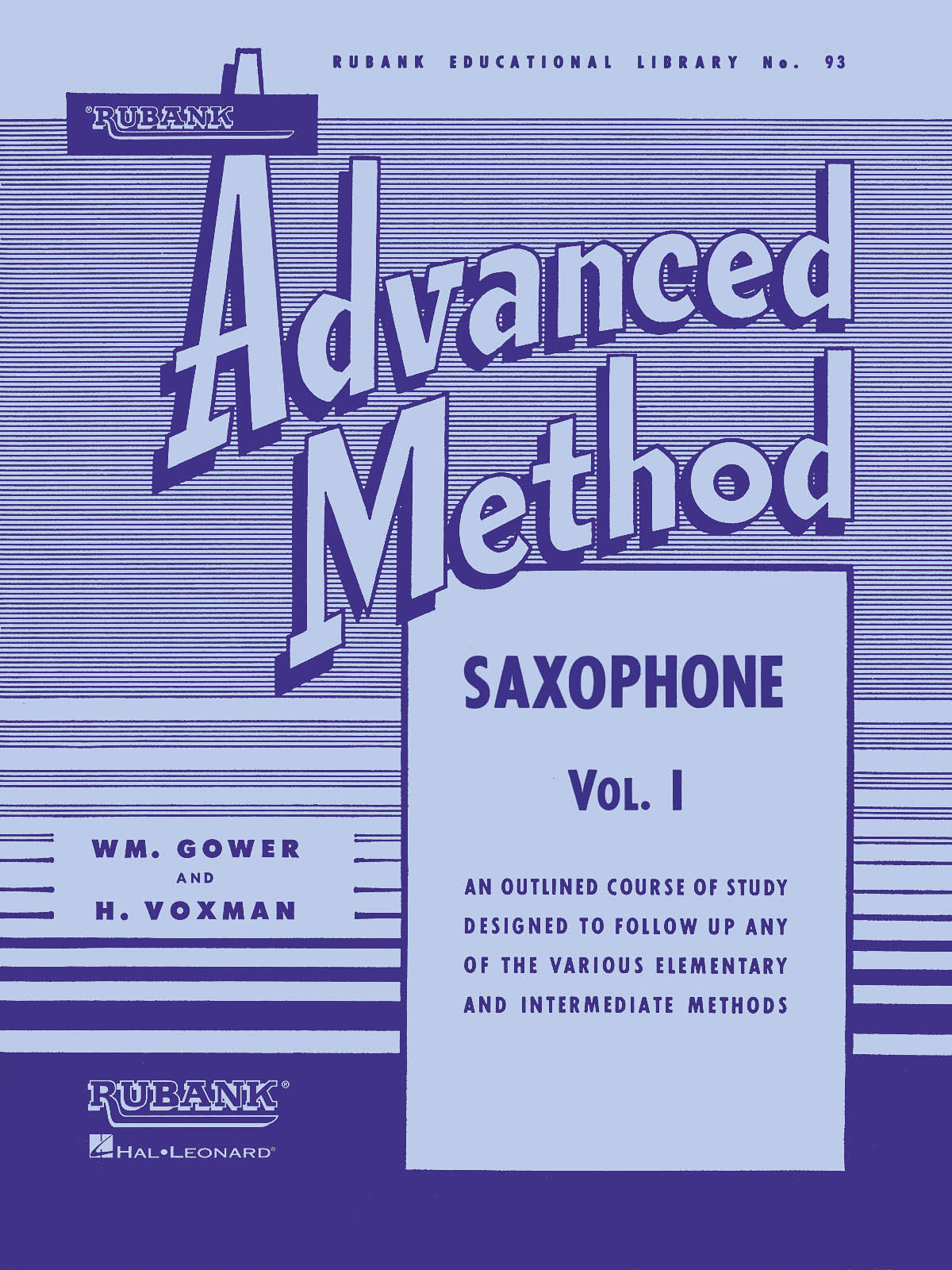 ルバンク上級 サクソフォン教本 第1巻（サックス）／Rubank Advanced Method - Saxophone Vol.1