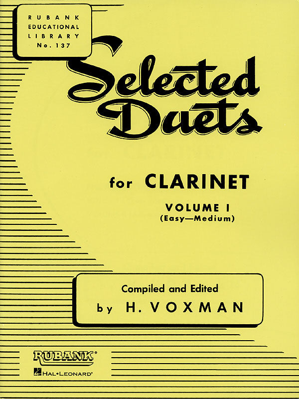 クラリネット2重奏曲集 第1巻（クラリネットデュエット）／Selected Duets Clarinet Vol. 1 (Easy to Medium)