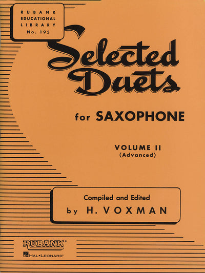 サクソフォン2重奏曲集 第2巻（サックスデュエット）／Selected Duets Saxophone Vol.2 - Advanced