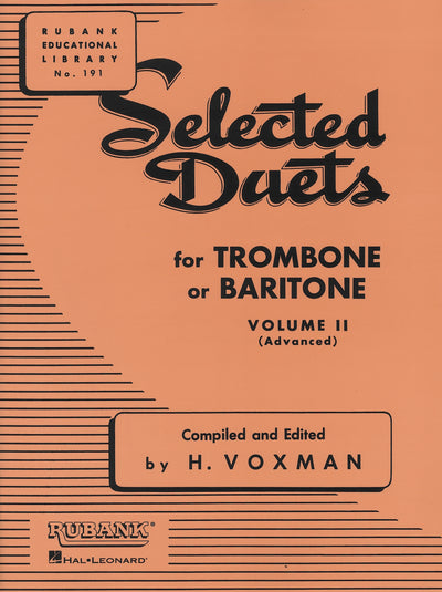 トロンボーン2重奏曲集 第2巻（トロンボーンデュエット）／Selected Duets Trombone or Baritone Vol.2 - Advanced