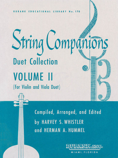 バイオリン＆ビオラ・デュエット曲集 第2巻／String Companions, Volume 2 (Violin and Viola Duet Collection Published in Score Form)