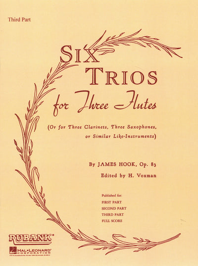 フルートのための6つの三重奏曲 作品83／Six Trios for Three Flutes, Op. 83