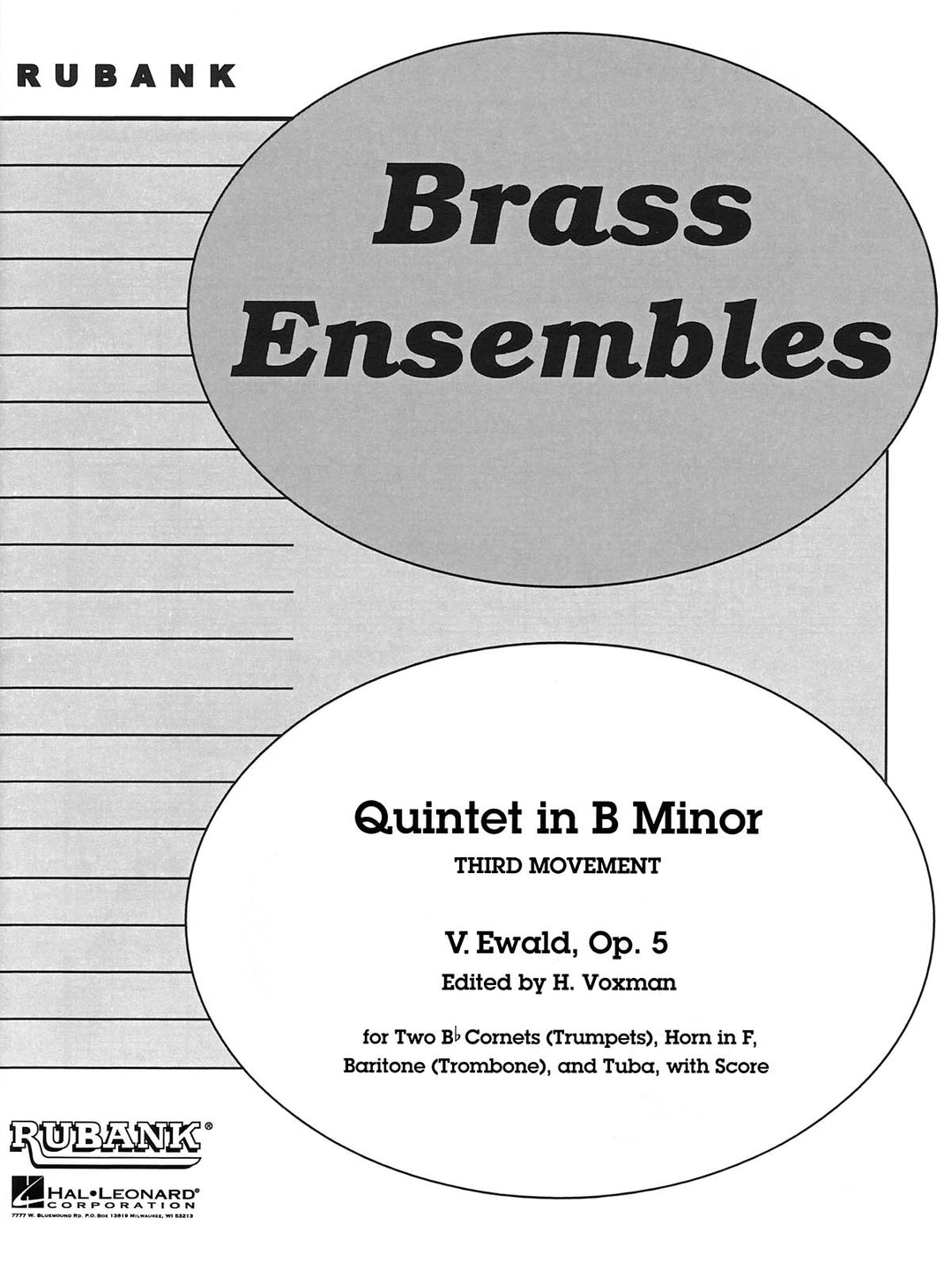 金管5重奏曲第1番 作品5 より 第3楽章（金管5重奏）／Quintet in B Minor - 3rd Movement (Brass  Quintet)