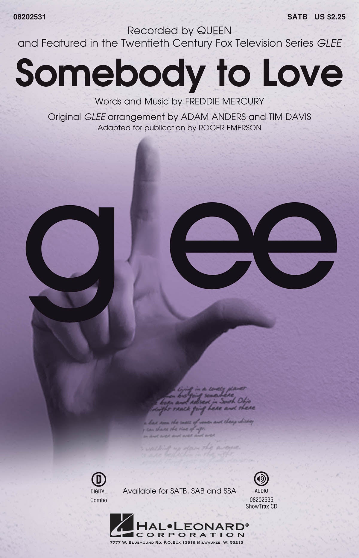 愛にすべてを／Somebody to Love (from Glee) (SATB)