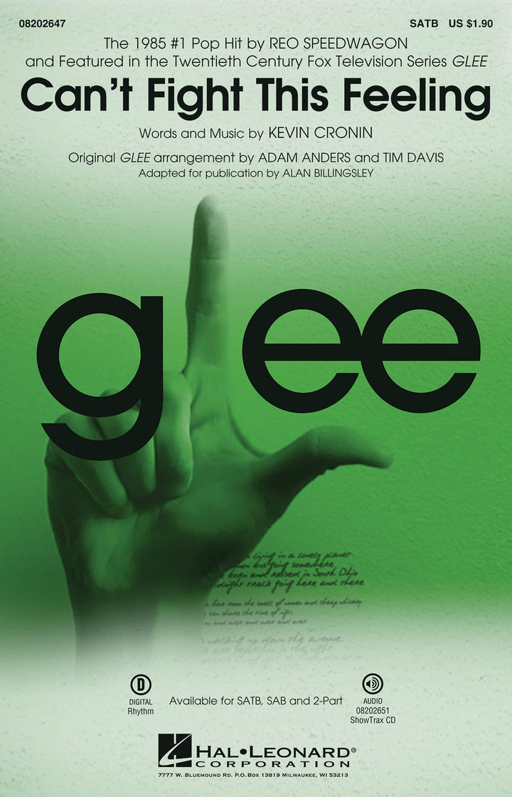 涙のフィーリング／Can't Fight This Feeling (from Glee) (SATB