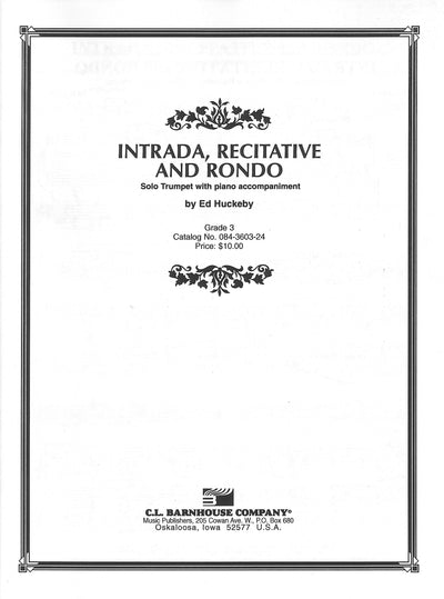 イントラーダ、レチタティーヴォ、ロンド（トランペットソロ）／Intrada, Recitative and Rondo (Trumpet & Piano)