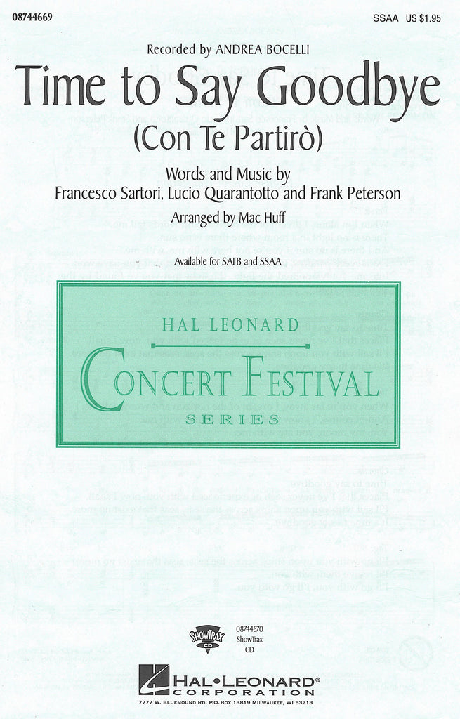 タイム・トゥ・セイ・グッバイ（君と旅立とう）／Time to Say Goodbye