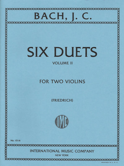 6つの2重奏曲 第2巻（ヴァイオリンデュエット）／6 Duets Volume II (Violin Duet)