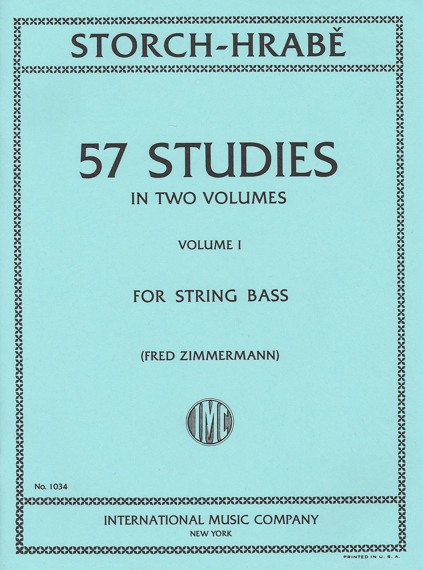 57の練習曲 第1巻（コントラバス）／57 Studies Volume I (String Bass)