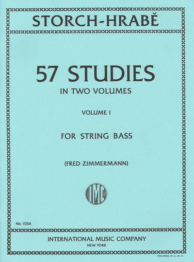 57の練習曲 第1巻（コントラバス）／57 Studies Volume I (String Bass)