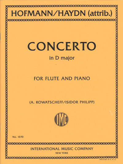 フルート協奏曲 ニ長調（Hob. VIIf:D1）（フルートソロ）／Flute Concerto in D Major Hob. VIIf D1