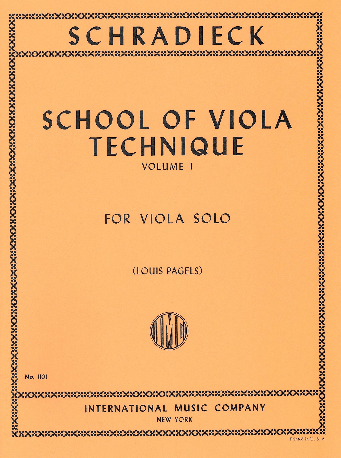 ヴィオラ技法の教程 第1巻（ヴィオラ）／School of Viola Technique Volume 1