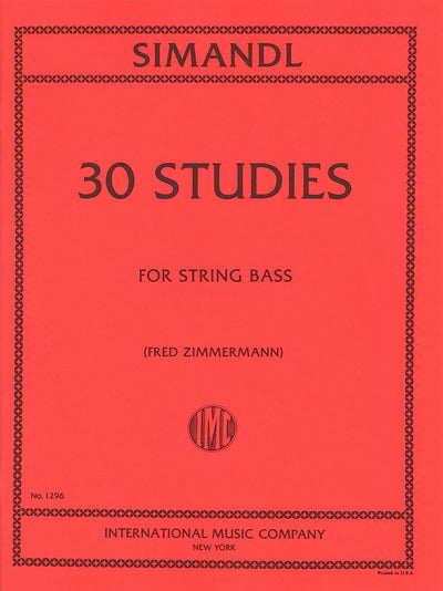 30の練習曲（コントラバス）／30 Studies for the Development of Tone (String Bas