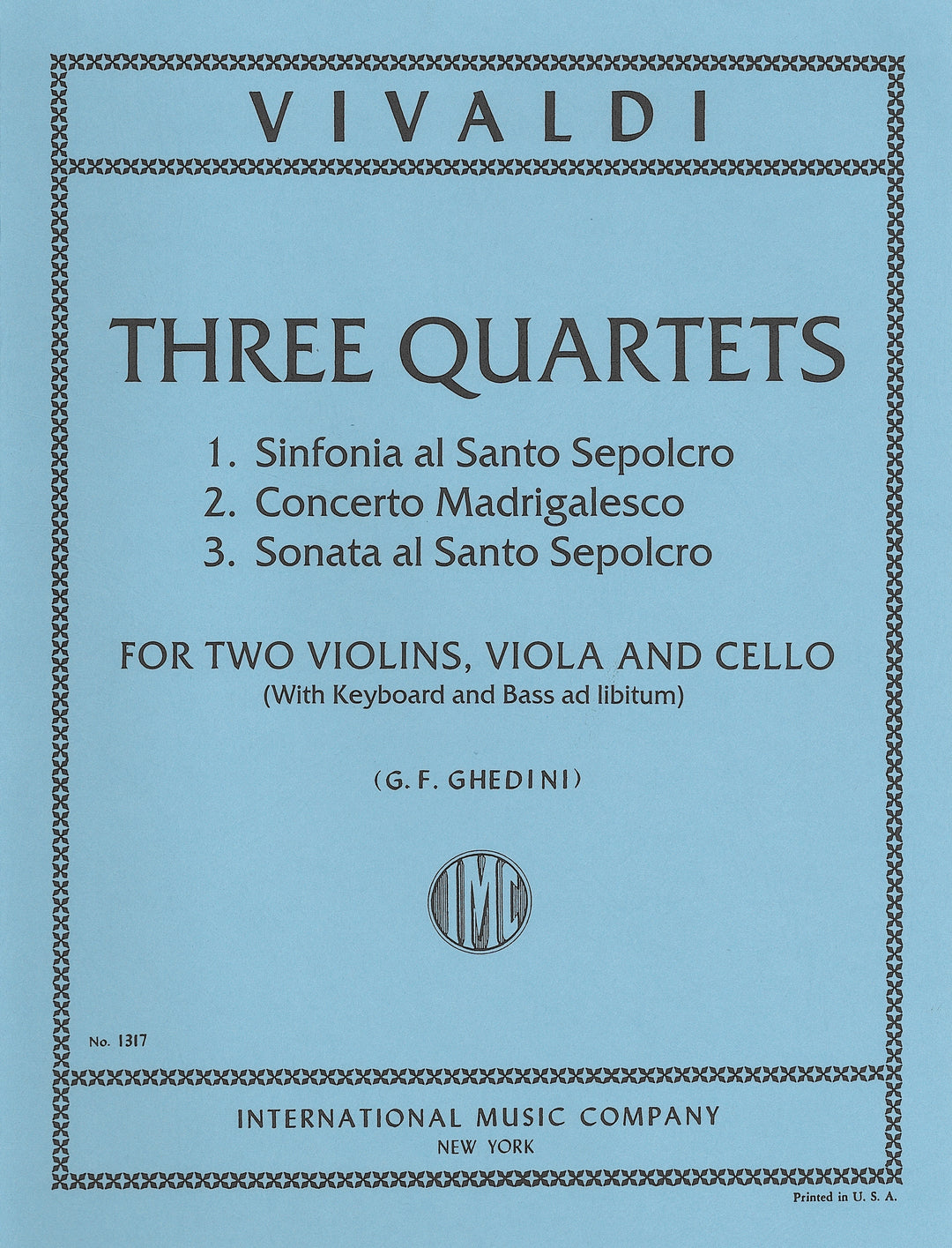 3つの弦楽4重奏曲（弦楽4重奏）／3 String Quartets – ウィンズスコア