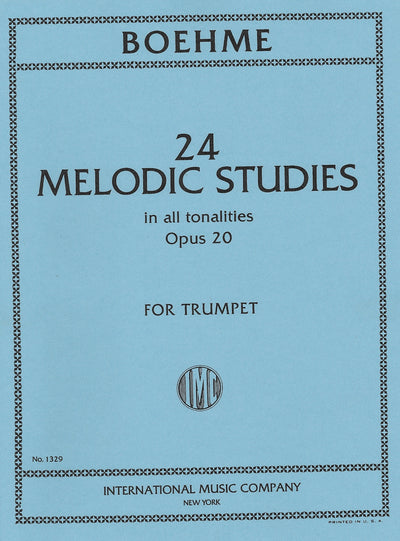 24の旋律的練習曲 Op.20（全ての長・短調による）（トランペット）／24 Melodic Studies Opus 20