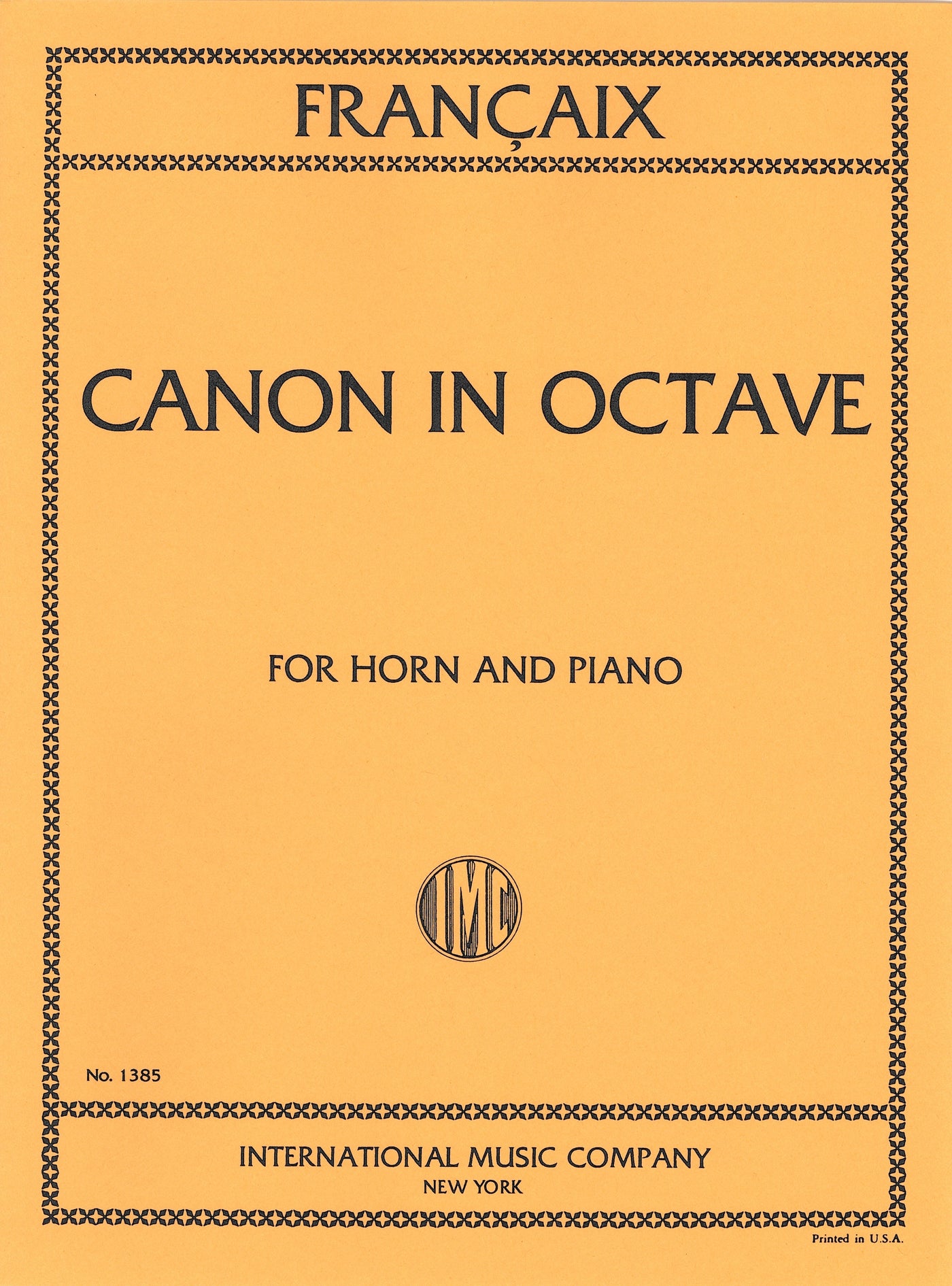 オクターヴのカノン（ホルンソロ）／Canon in Octave (Horn & Piano)