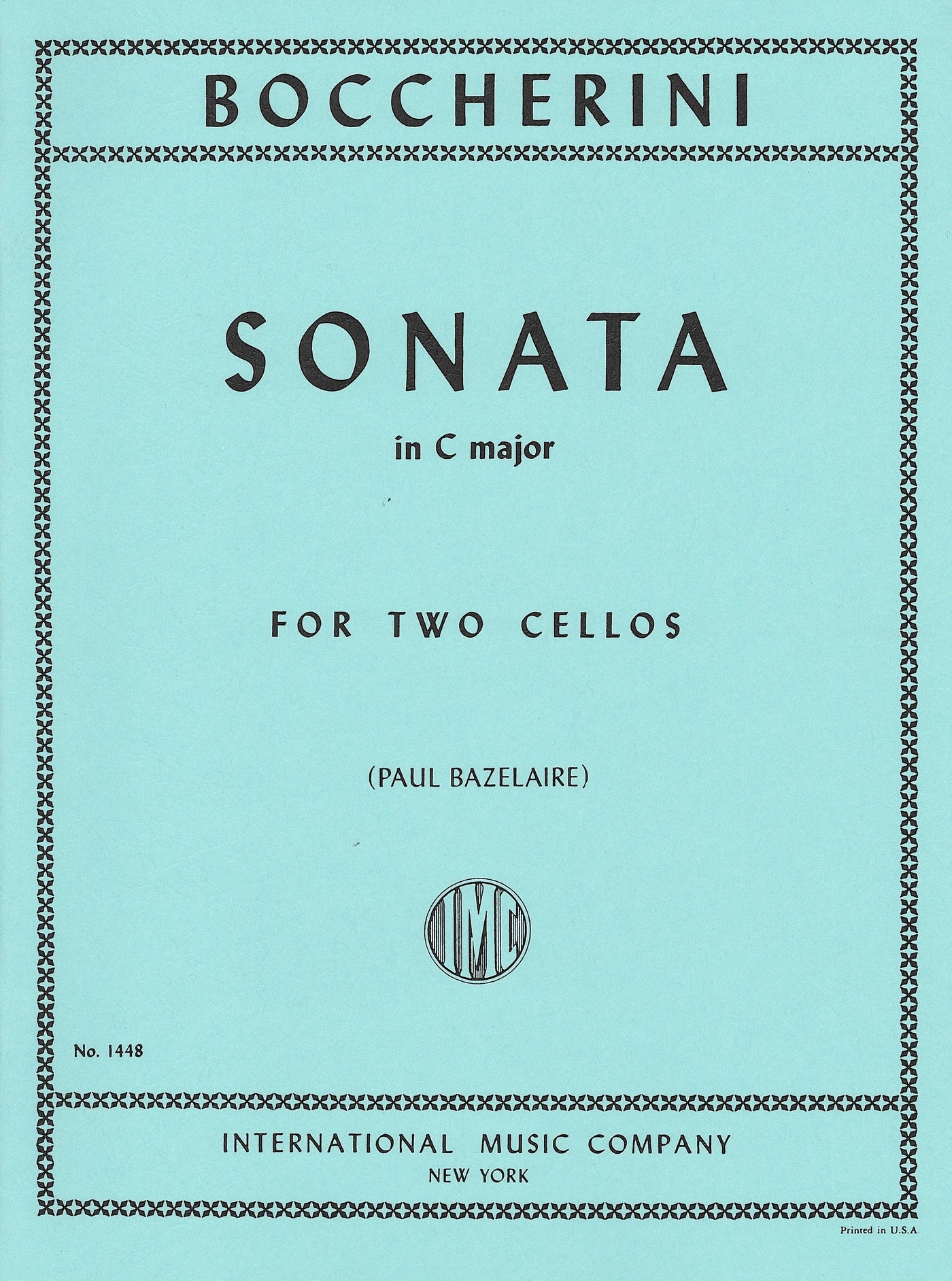 2本のチェロのためのソナタ（チェロデュエット）／Sonata in C Major (Cello Duet)