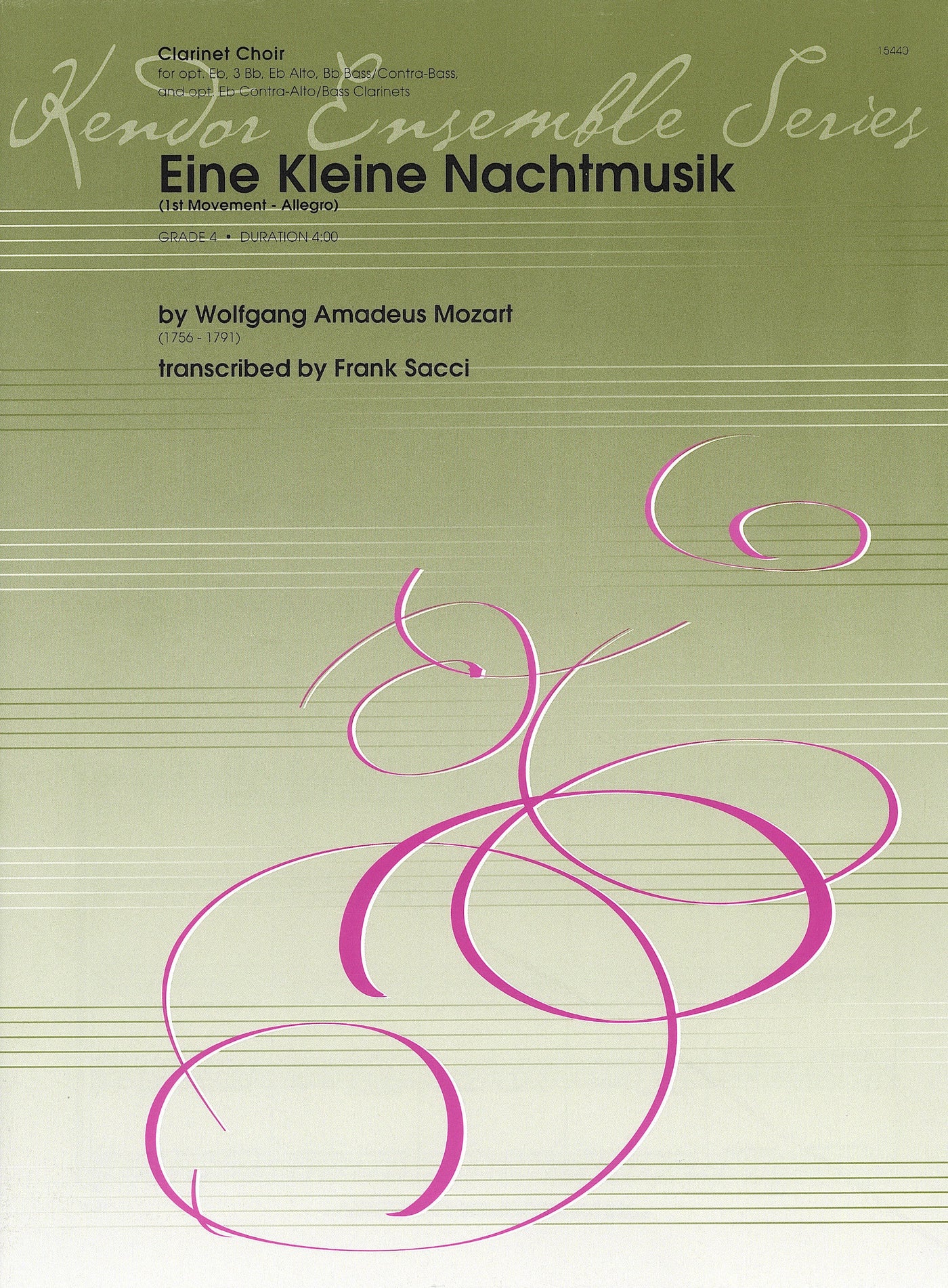 「アイネ・クライネ・ナハトムジーク」 第1楽章 アレグロ（クラリネット5重奏）／Eine Kleine Nachtmusik (1st Mvt.) (Clarinet Choir)